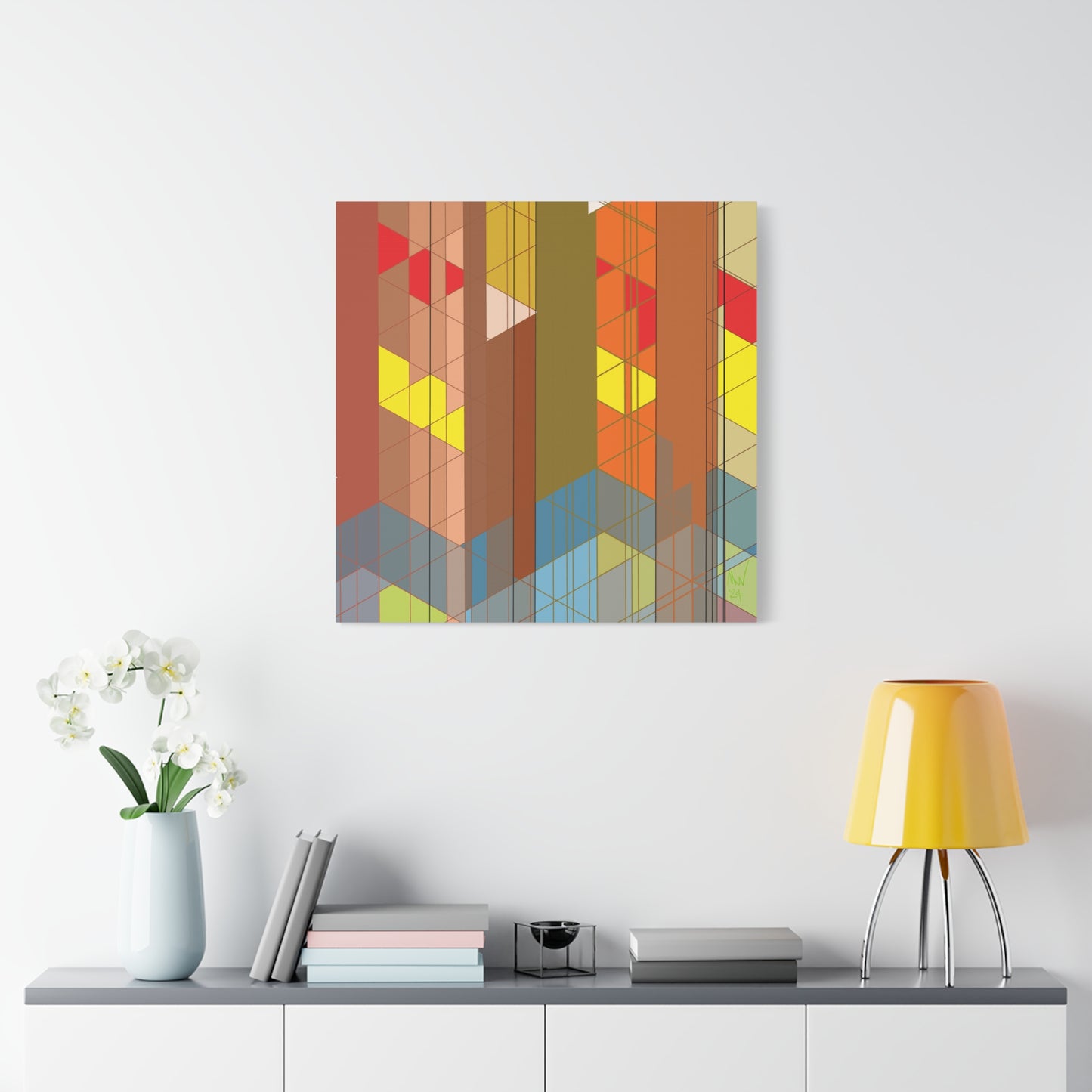 Subdued complexity (A)- Classic canvas (Free shipping in Australia)