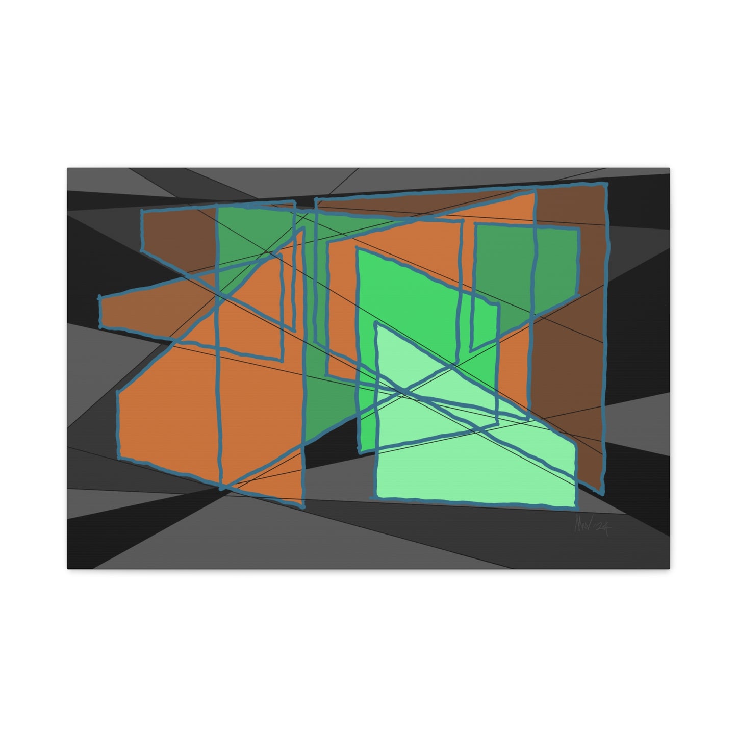 Planar intrigue 2 (A)- Classic canvas (Free shipping in Australia)