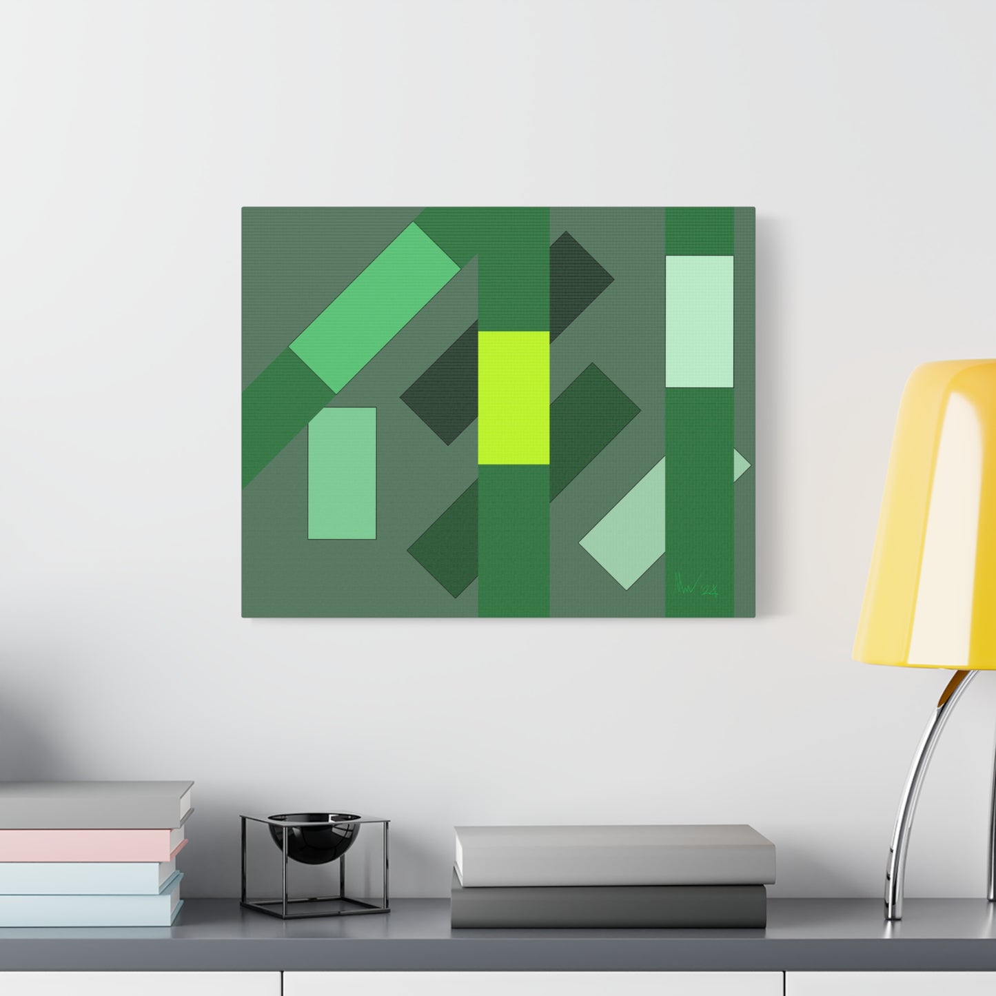 Green flyover (A)- Classic canvas (Free shipping in Australia)