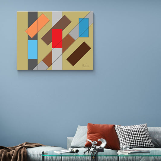 Vibrant flyover network (A)- Classic canvas (Free shipping in Australia)