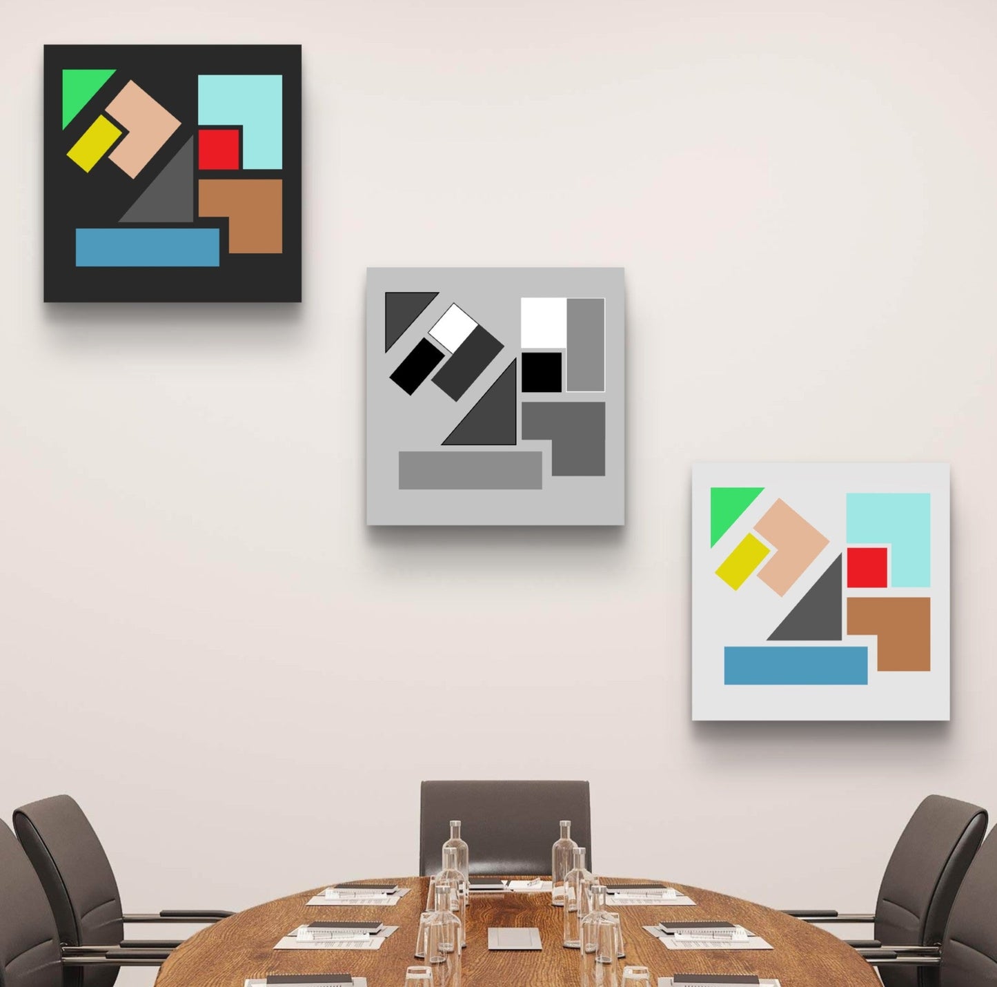 modern balanced wall art set with free shipping Australia