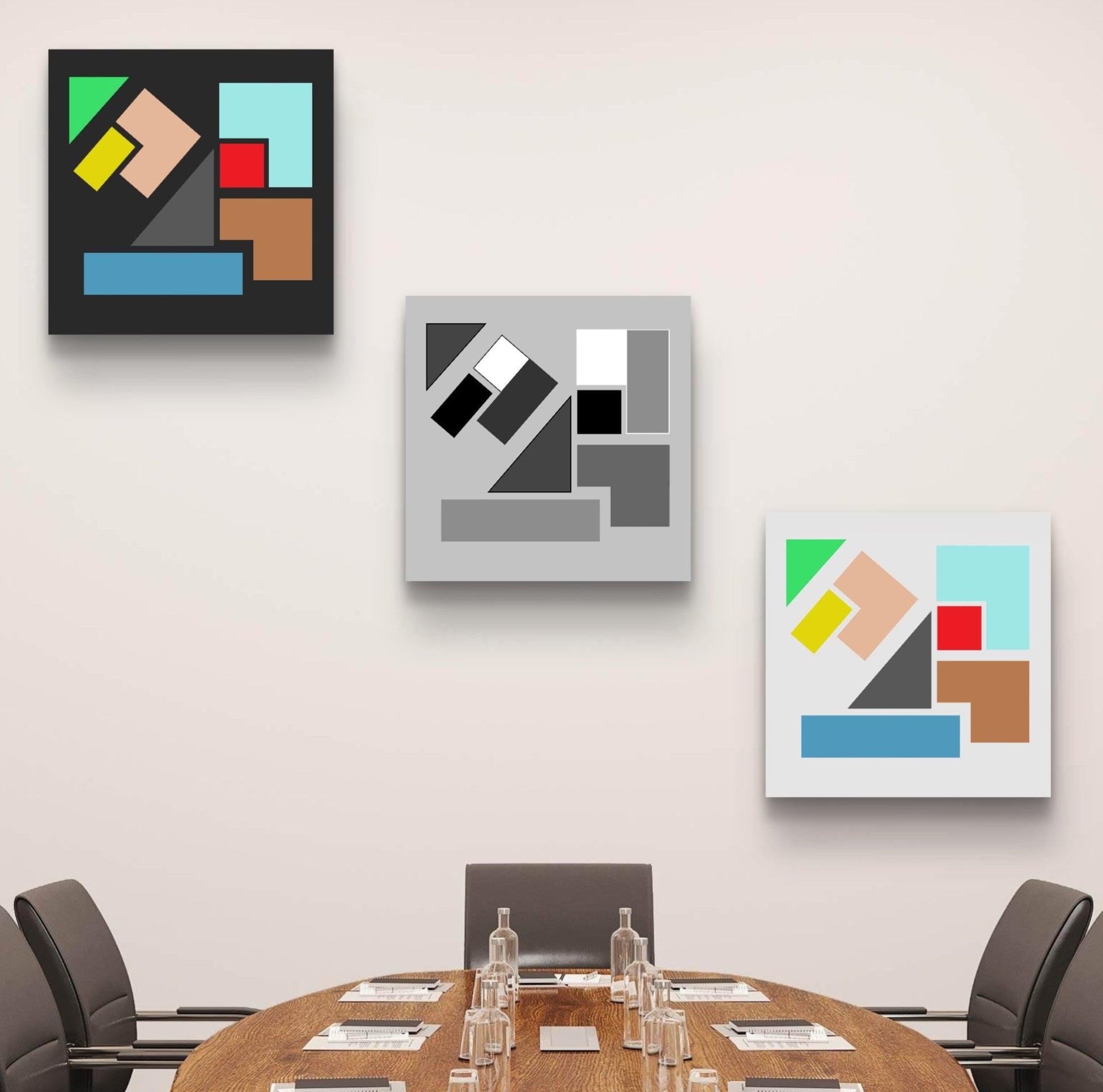 modern balanced wall art set with free shipping Australia