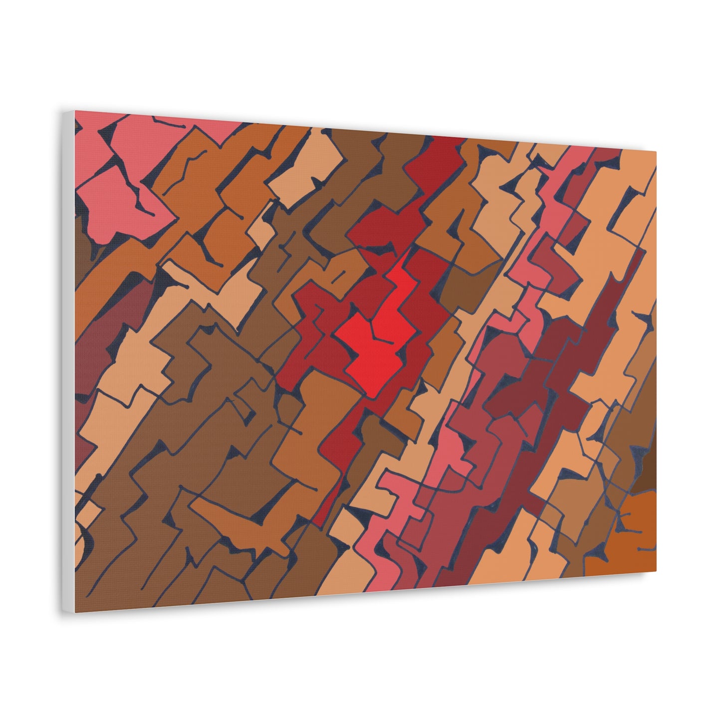 Canvas Wraps- Brown fissures (FM)