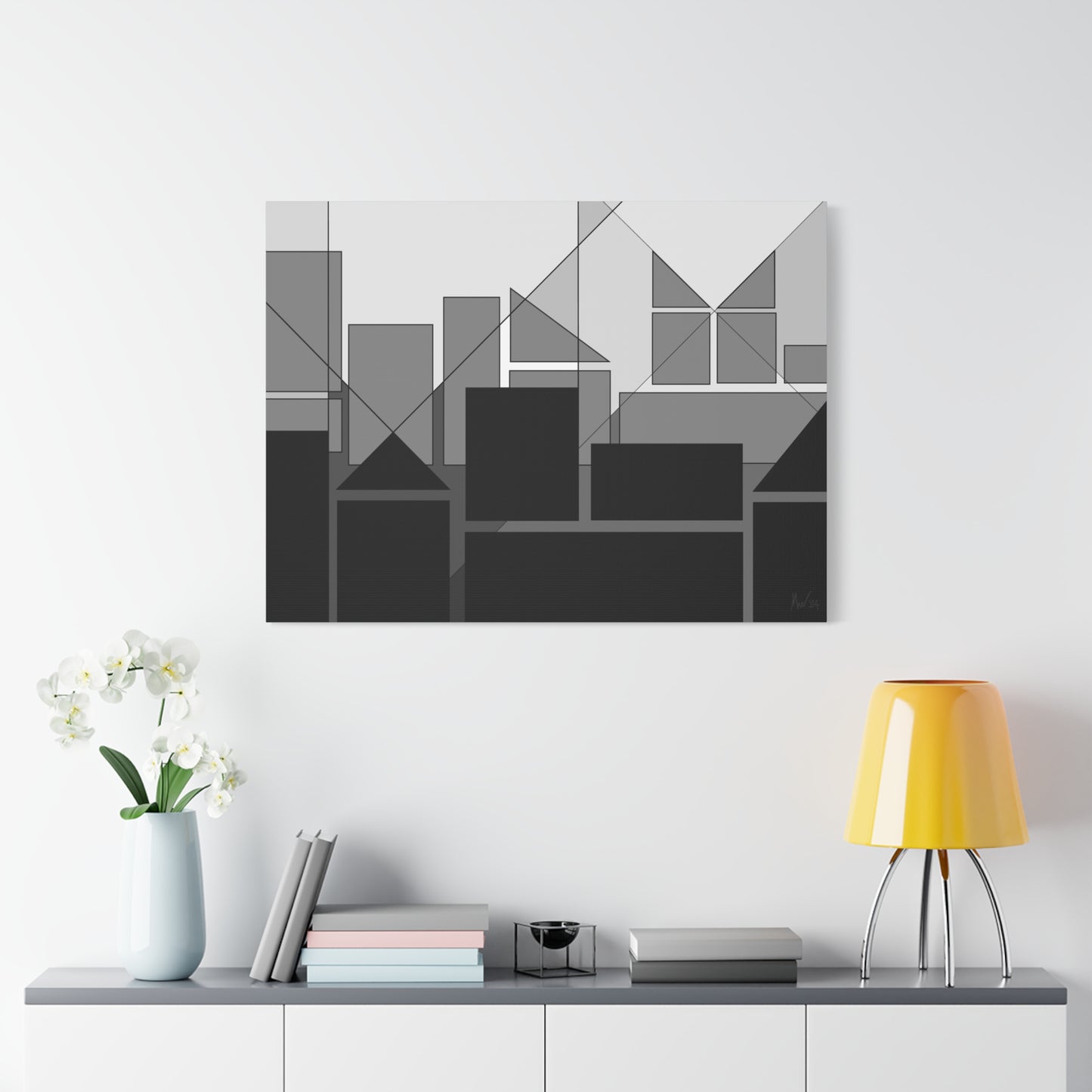 Geometric highrise (group of 5)- Free shipping in Australia (A)