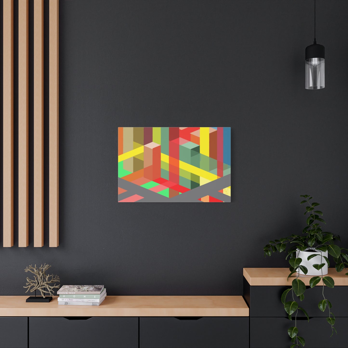 Urban complexity- vibrance (A)- Classic canvas (Free shipping in Australia)