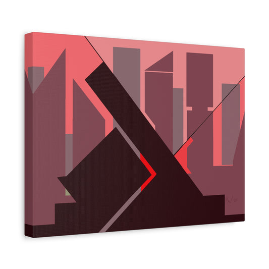 Lateral future dusk urbanscape (U)- Free shipping in the US.