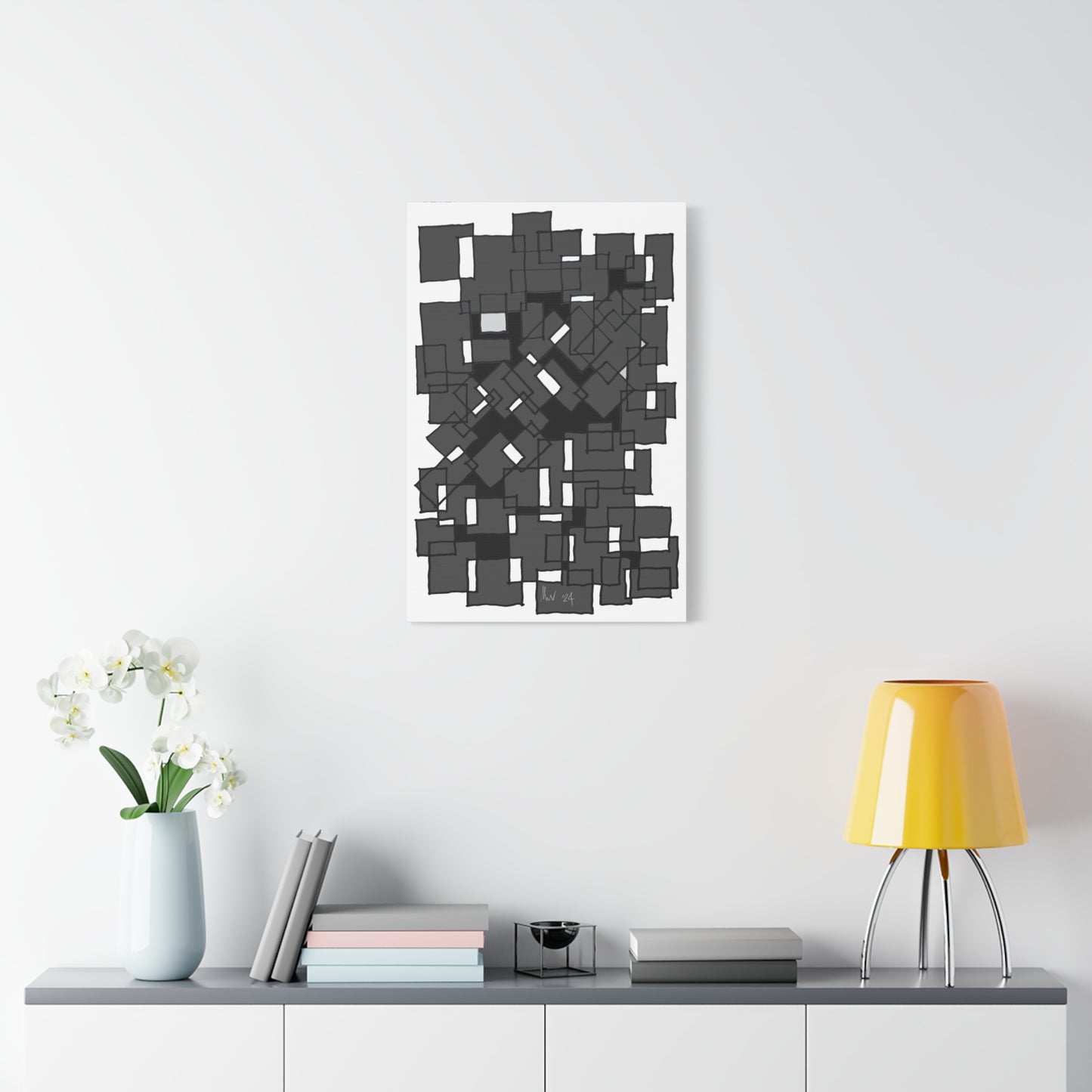 Blocks- secret map (A)- Classic canvas (Free shipping in Australia)