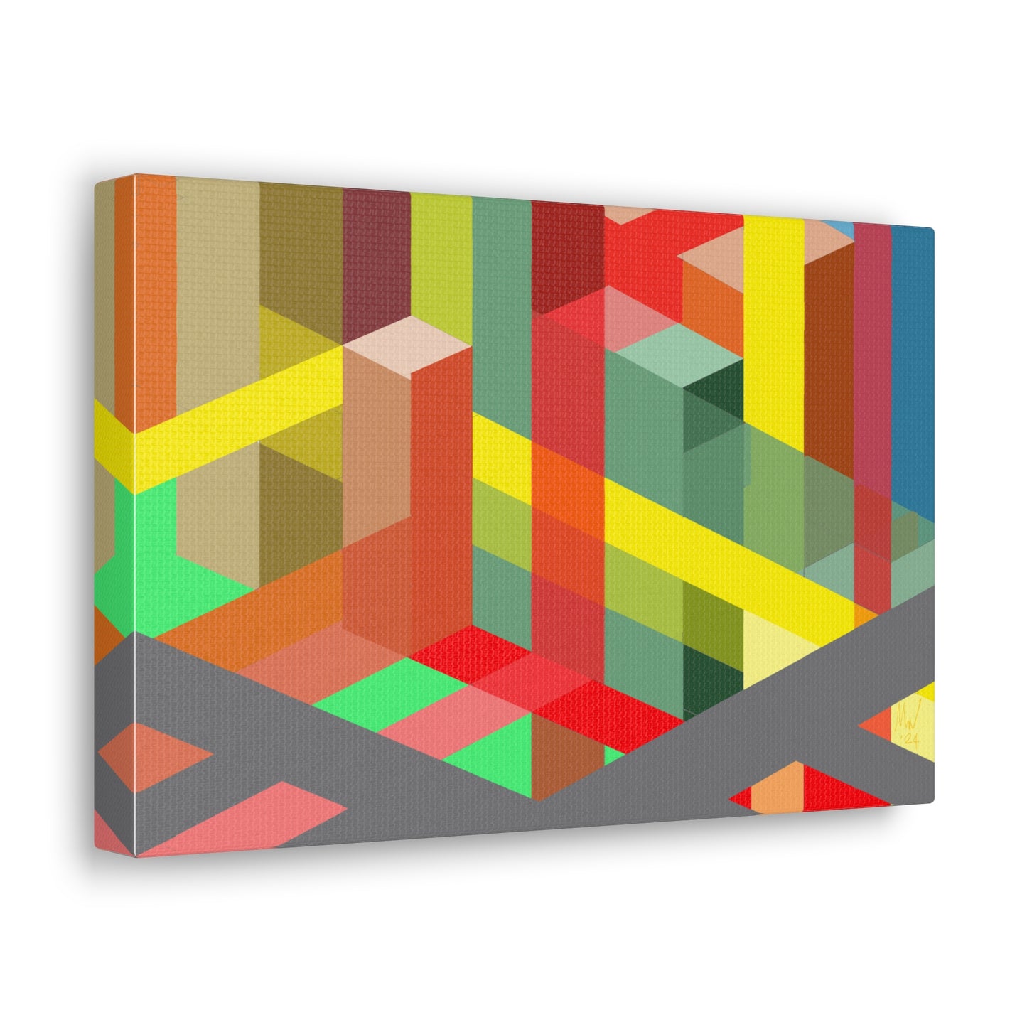 Urban complexity- vibrance (A)- Classic canvas (Free shipping in Australia)