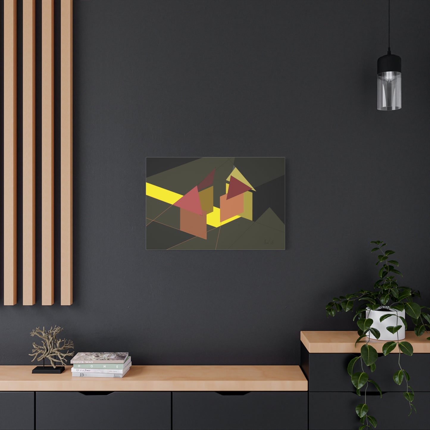On site at dusk (A)- Classic canvas (Free shipping in Australia)