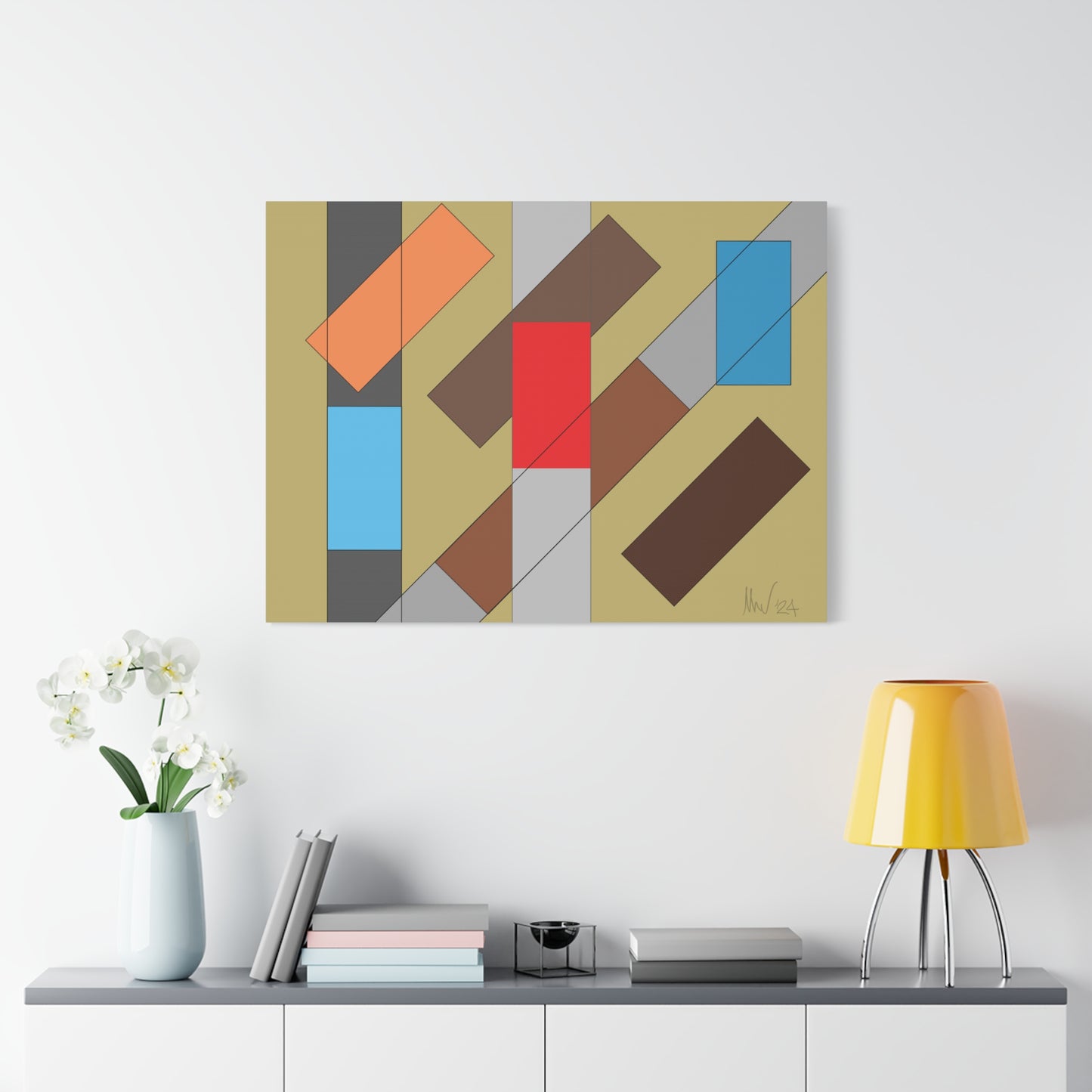 Vibrant flyover network (A)- Classic canvas (Free shipping in Australia)