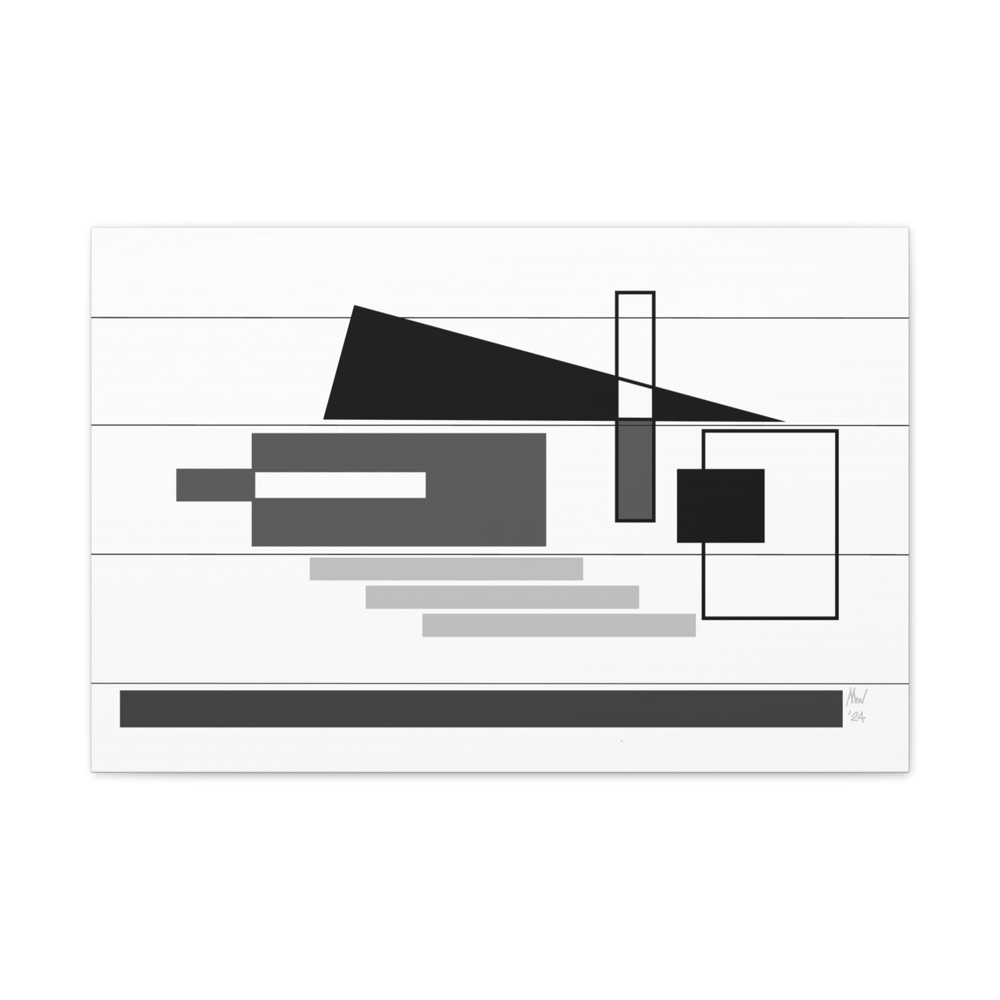 Black and white poise (A)- Classic canvas (Free shipping in Australia)