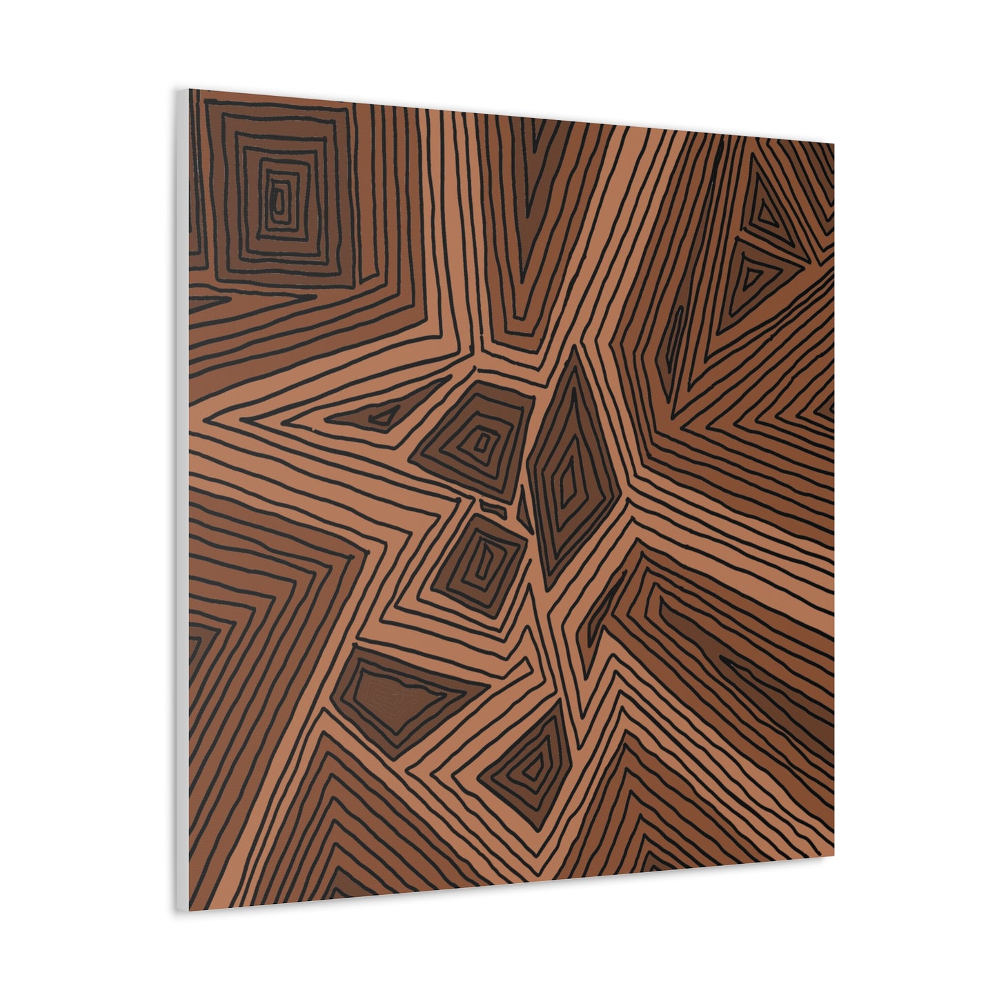 Canvas- Brown toned lines (FM)