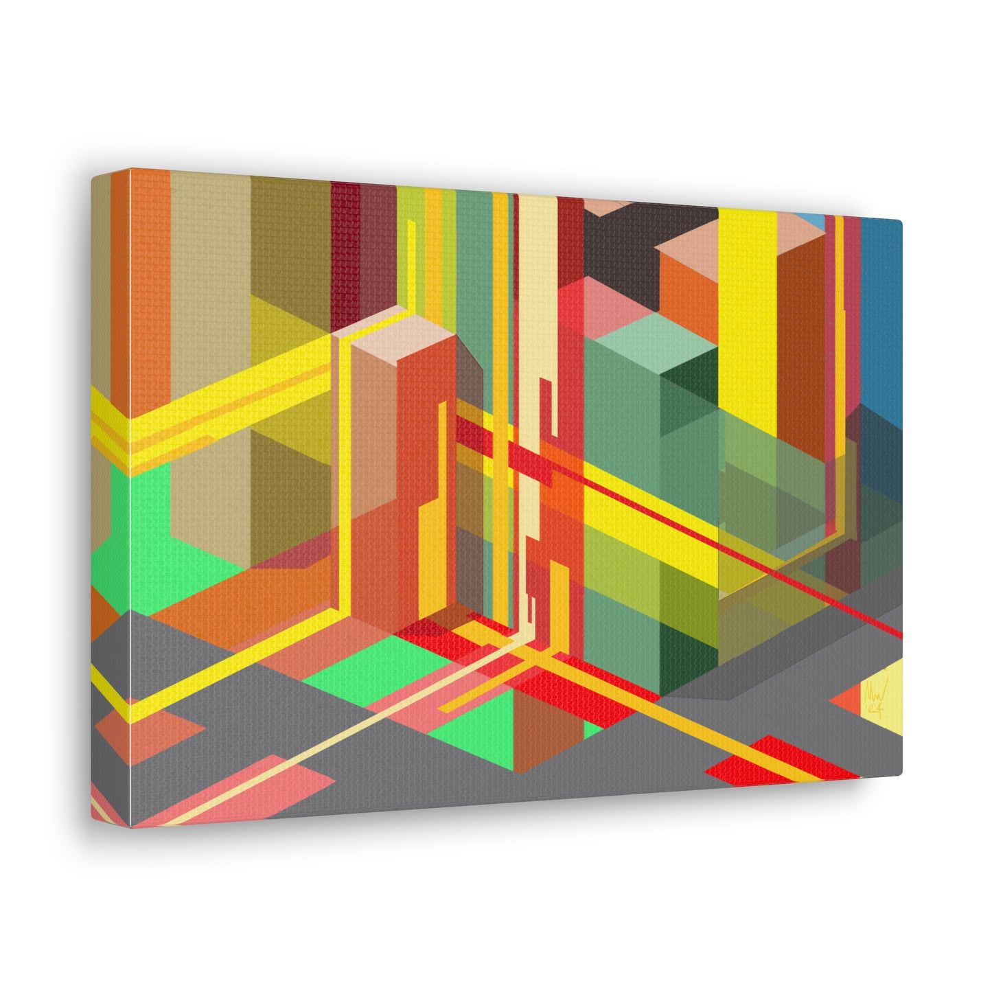 Urban complexity (A)- sunrise- Classic canvas (Free shipping in Australia)