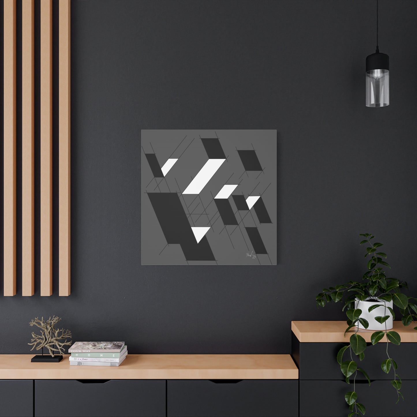 Minimalist floating planes (A)- Classic canvas (Free shipping in Australia)