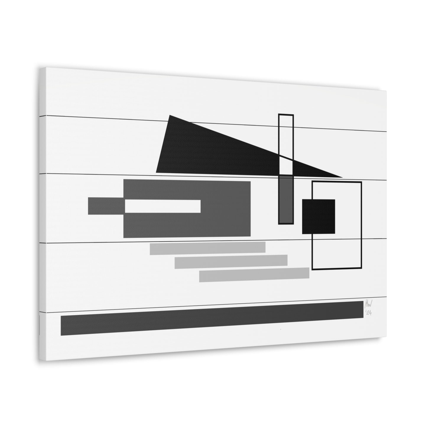 Black and white poise (A)- Classic canvas (Free shipping in Australia)