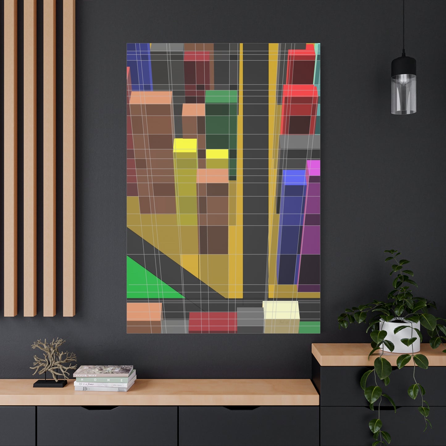 Skyward Urbanscape collage (U)- Free shipping in the US
