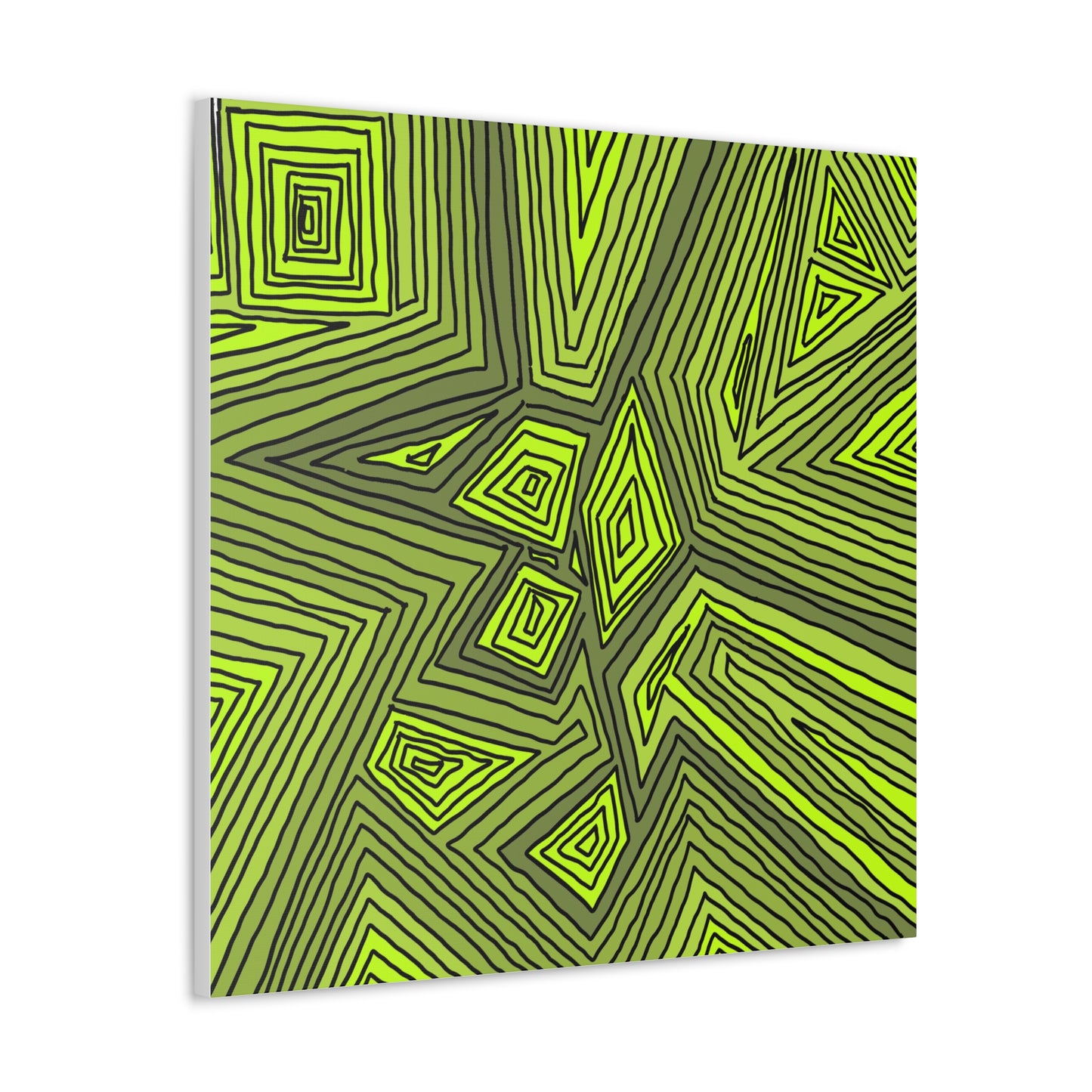 Canvas- Green toned lines (FM)