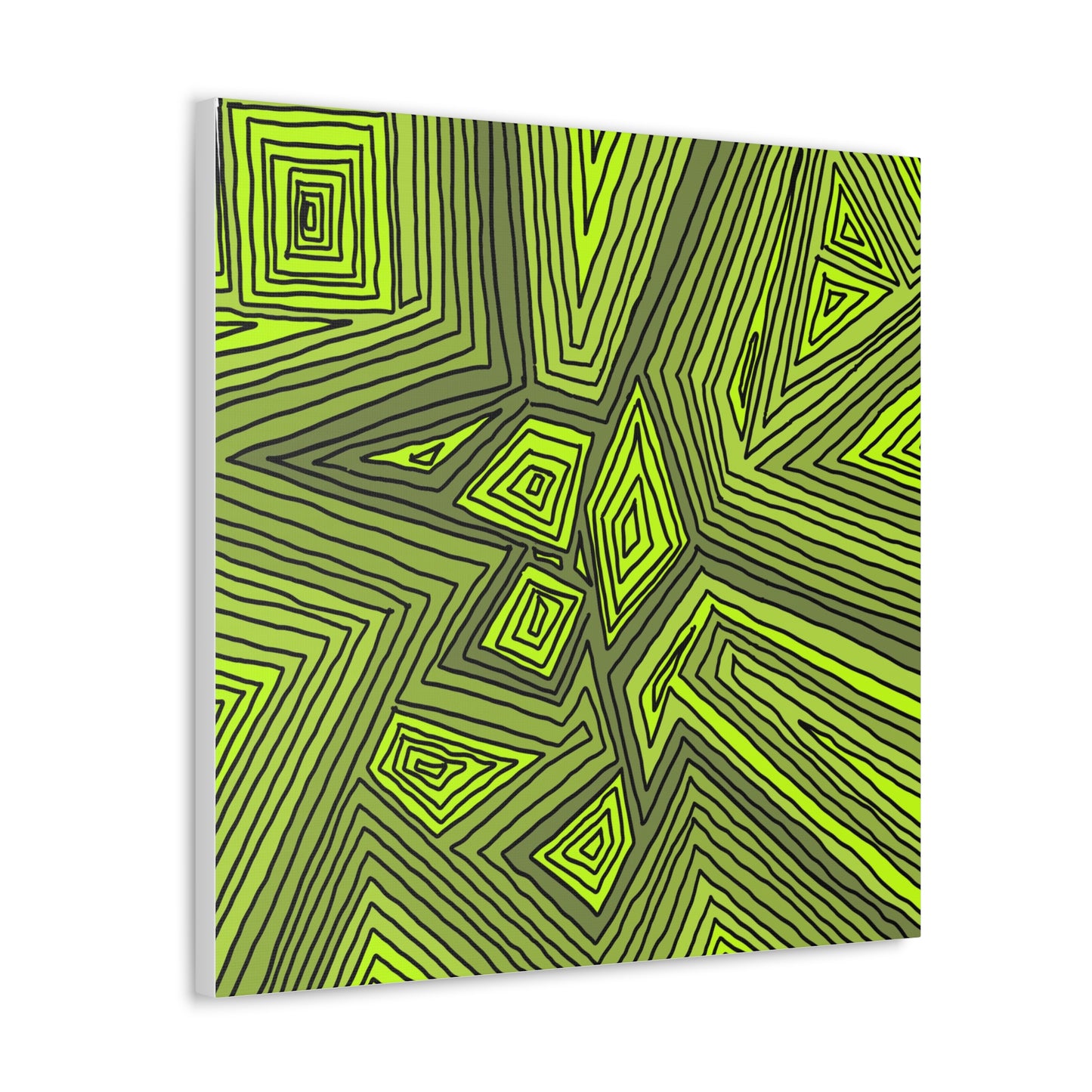 Canvas- Green toned lines (FM)