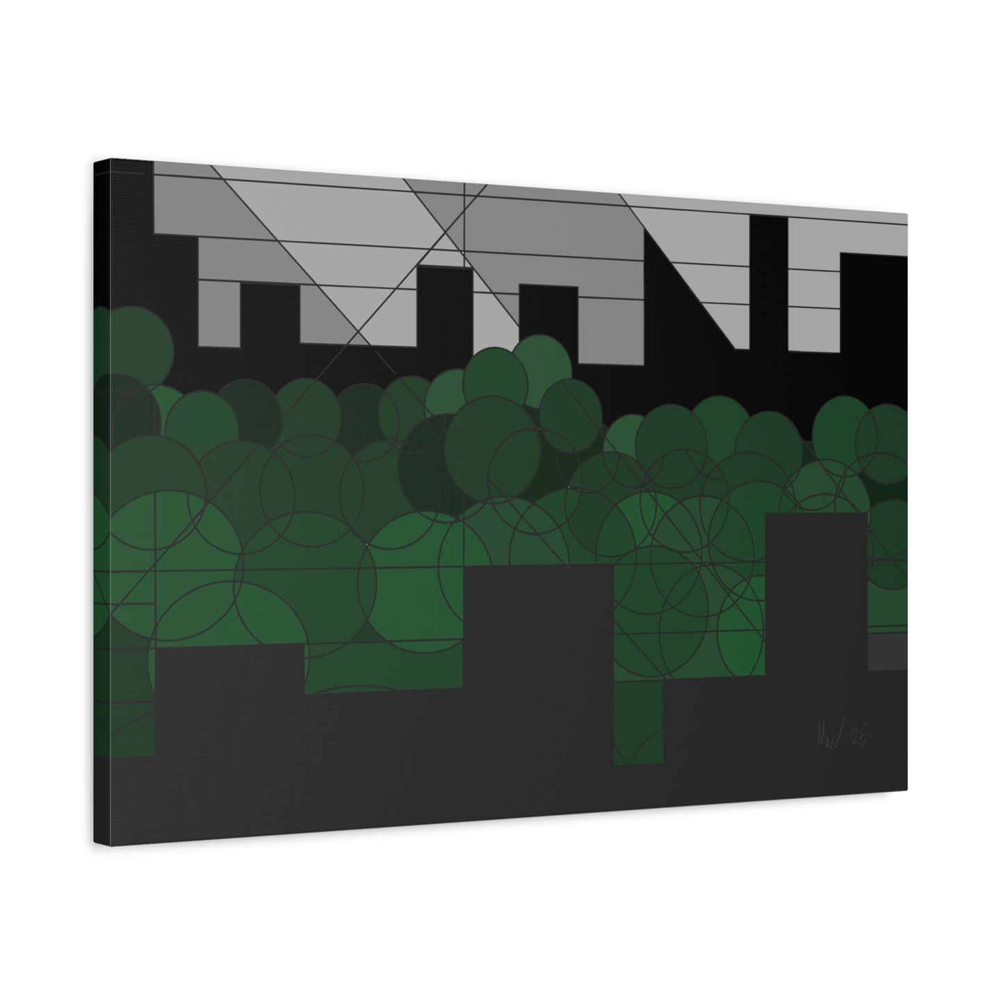 Forest urbanscape- nightfall (U)- Free shipping in the US