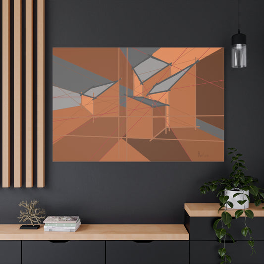Playful brown 2 (A)- Classic canvas (Free shipping in Australia)
