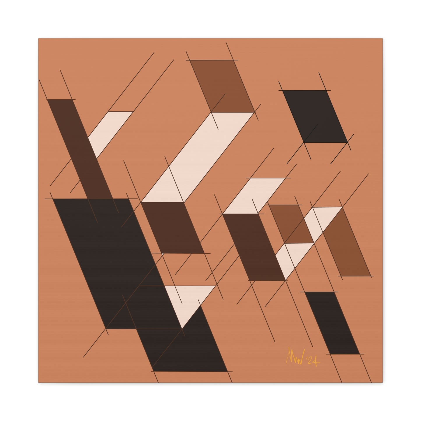 Tanned floating planes (A)- Classic canvas (Free shipping in Australia)