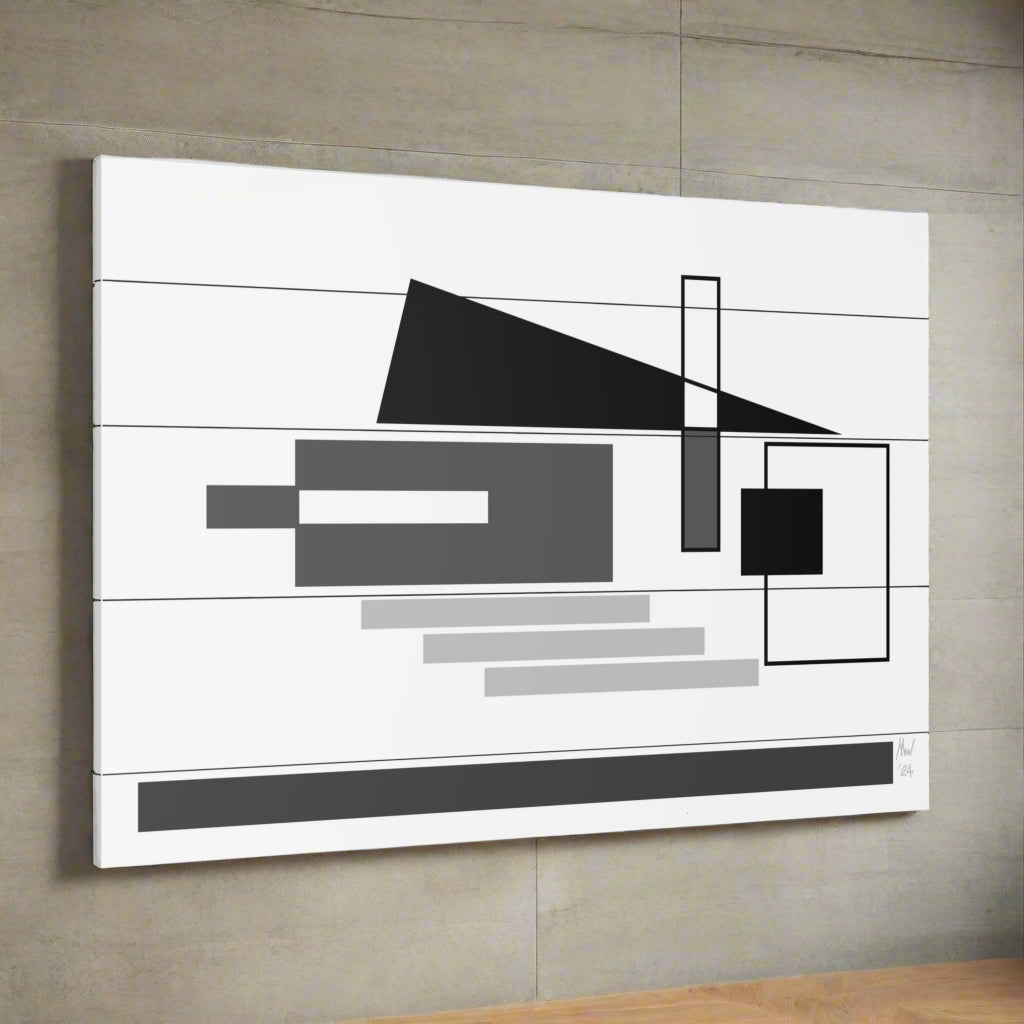 Black and white poise (A)- Classic canvas (Free shipping in Australia)