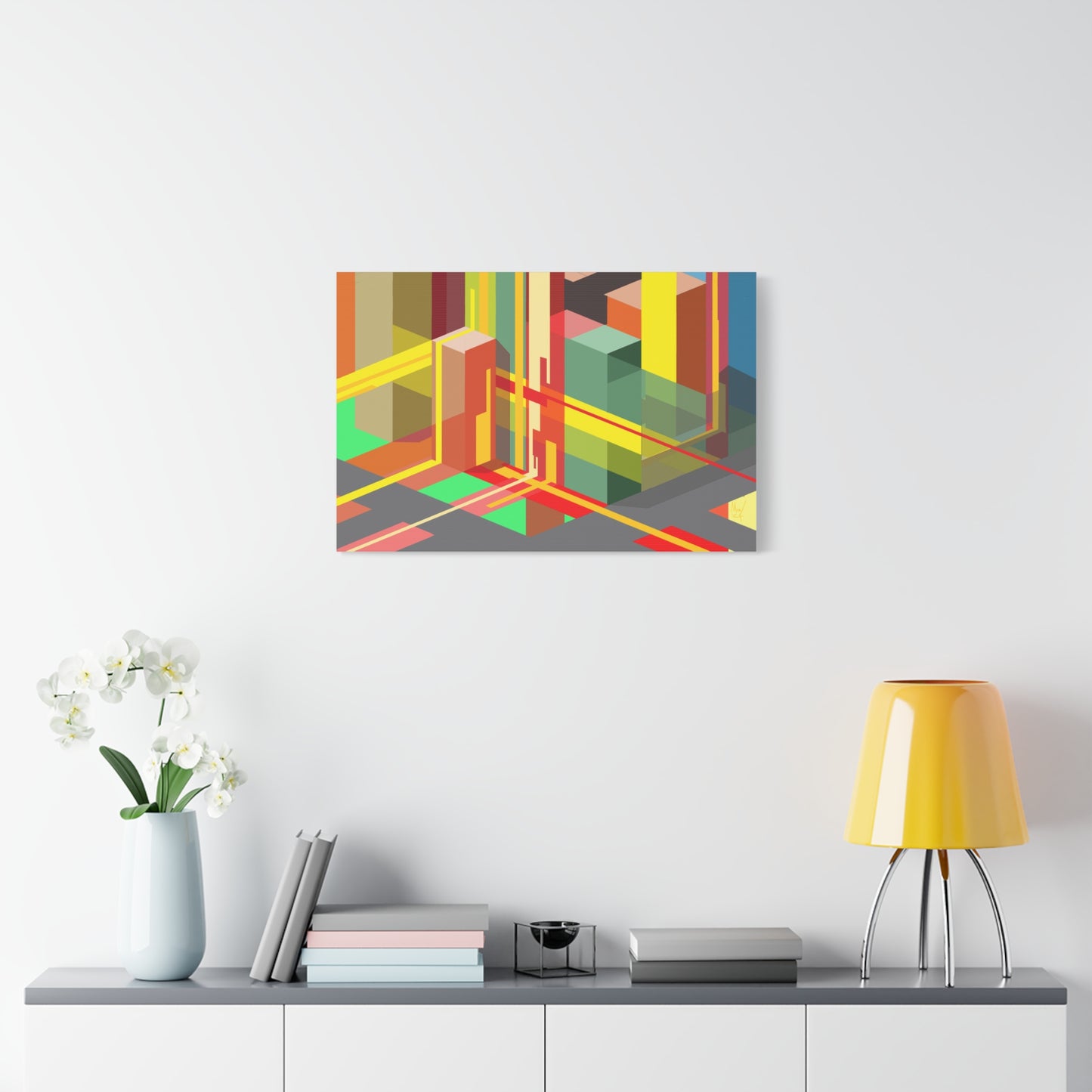 Urban complexity (A)- sunrise- Classic canvas (Free shipping in Australia)