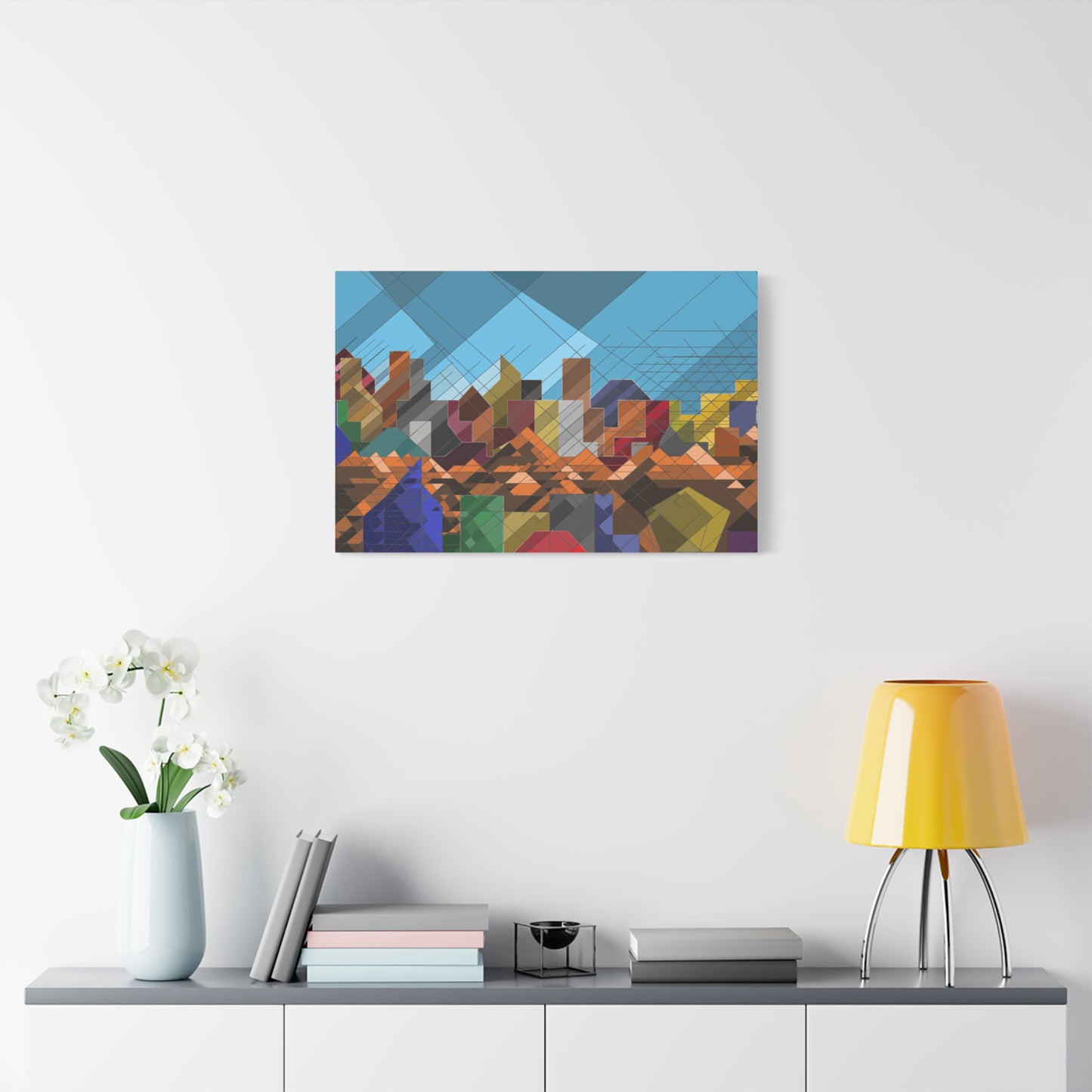 Urban Mountainscape (group of 3)- Free shipping in US and Europe