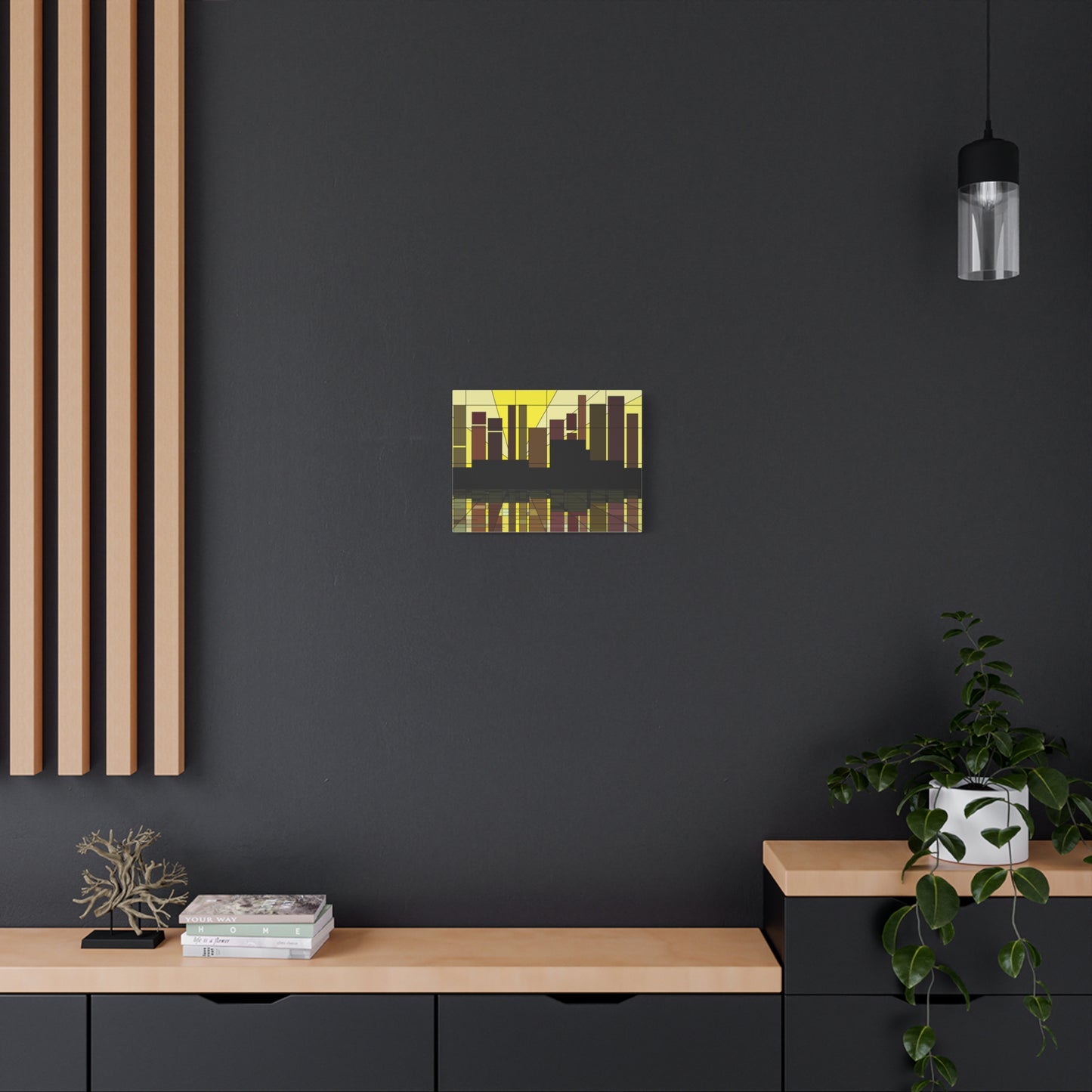 Waterfront urbanscape at dawn (U)- Free shipping in the US
