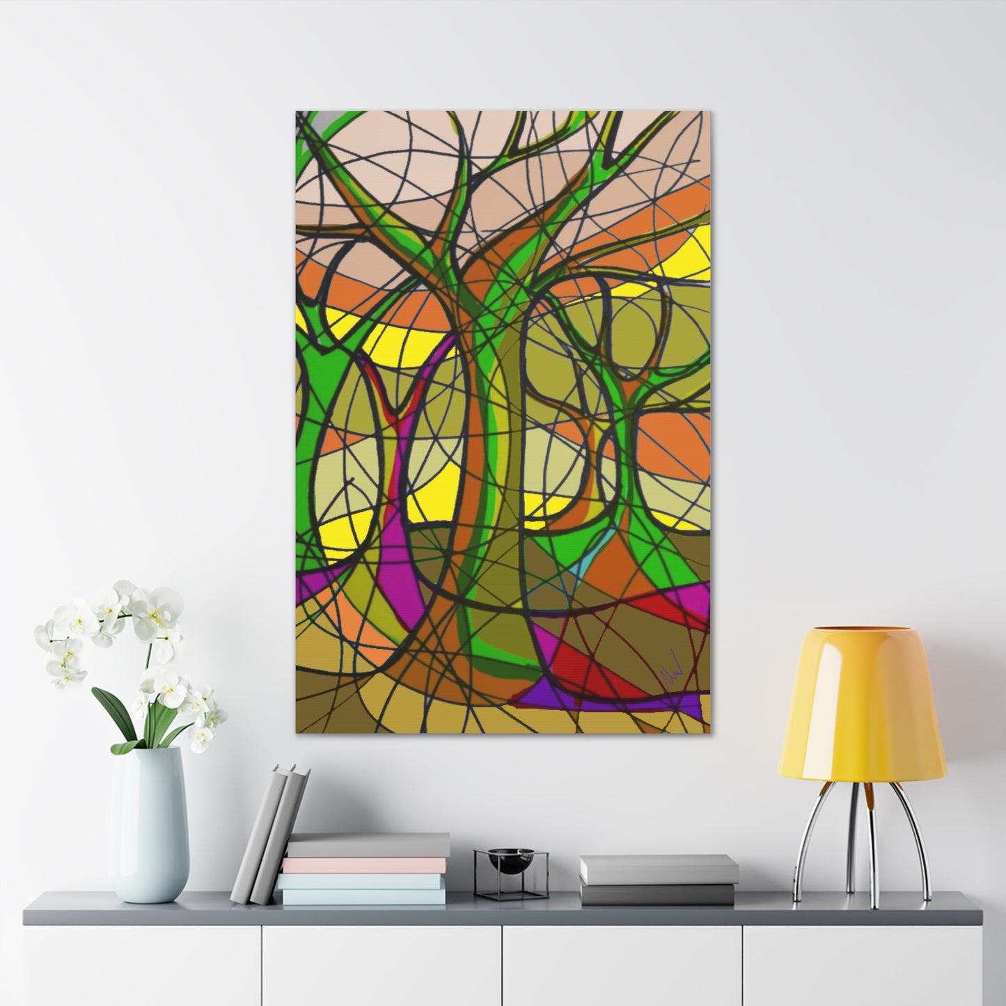 Canvas Gallery Wraps- Bold forest sunset