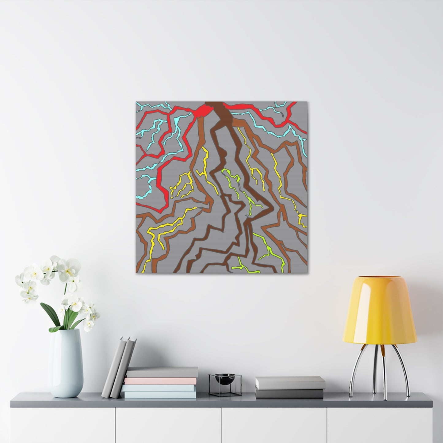 Canvas Gallery Wraps- Brown red roots