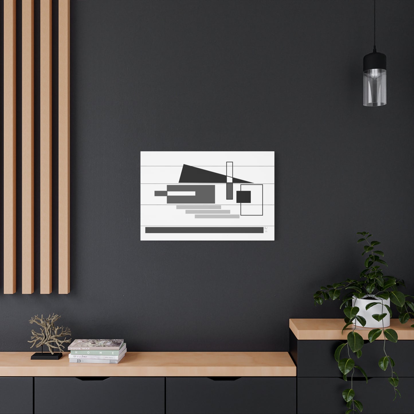 Black and white poise (A)- Classic canvas (Free shipping in Australia)