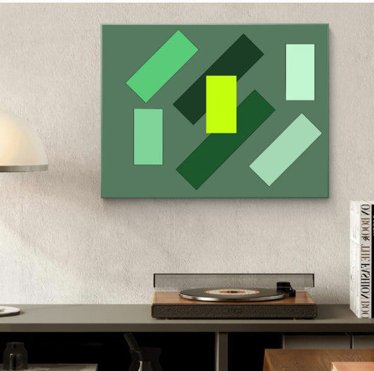 Green float flyover (A)- Classic Canvas (Free shipping in Australia)