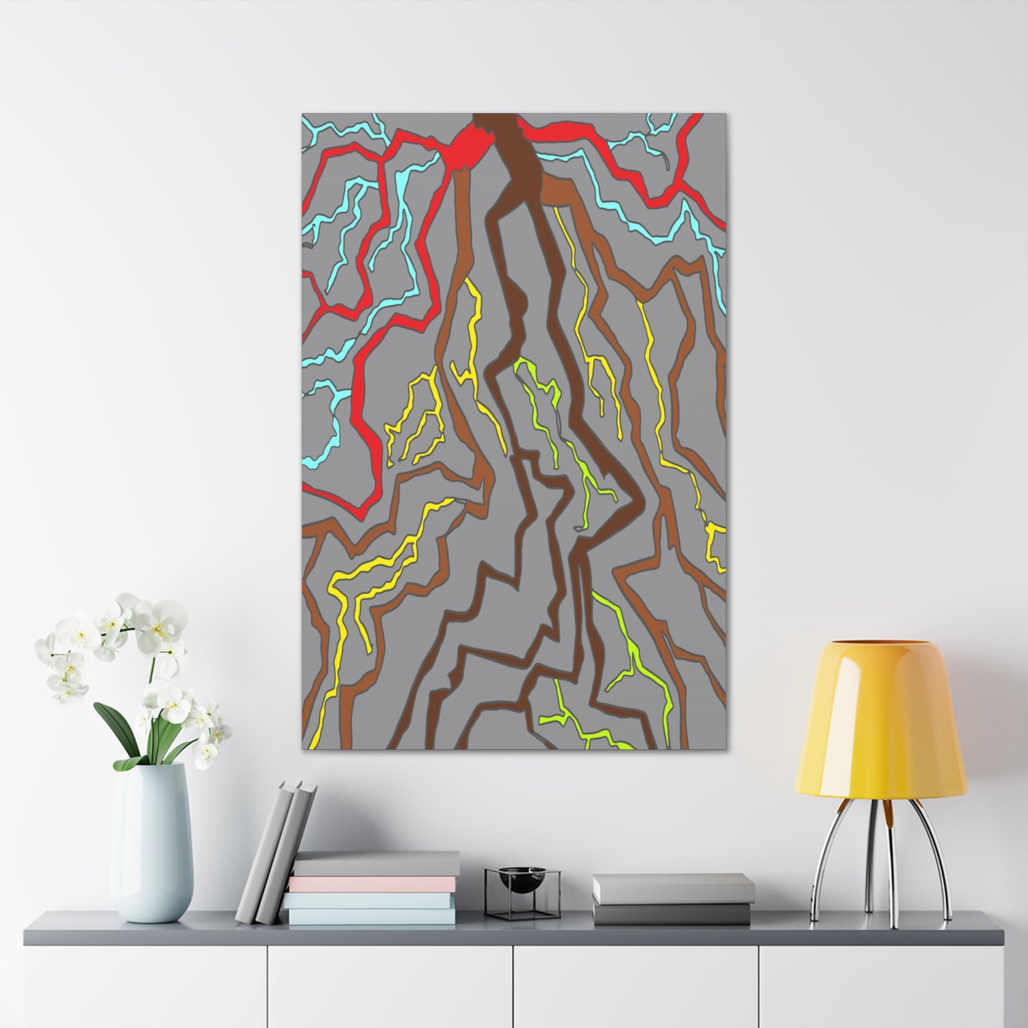 Canvas Gallery Wraps- Brown red roots