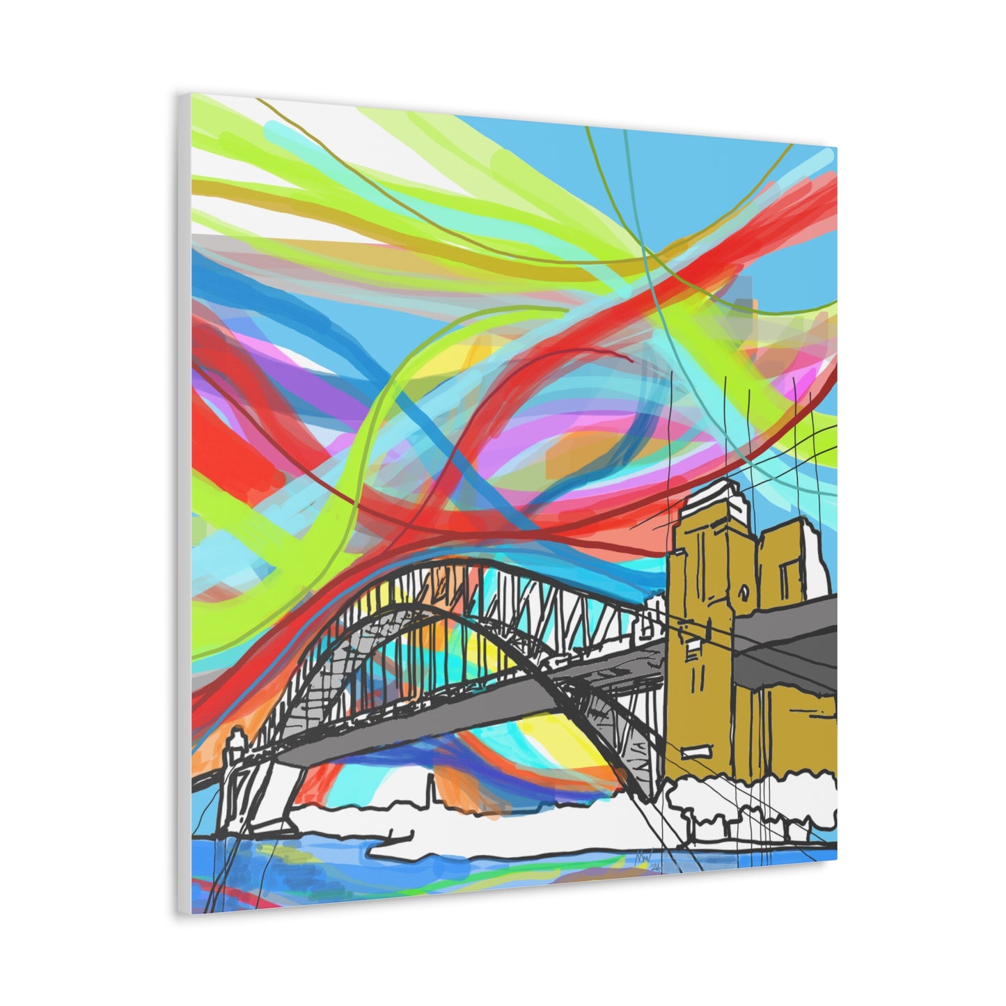 Classic canvas - Sydney Harbour Bridge at Dusk (A)