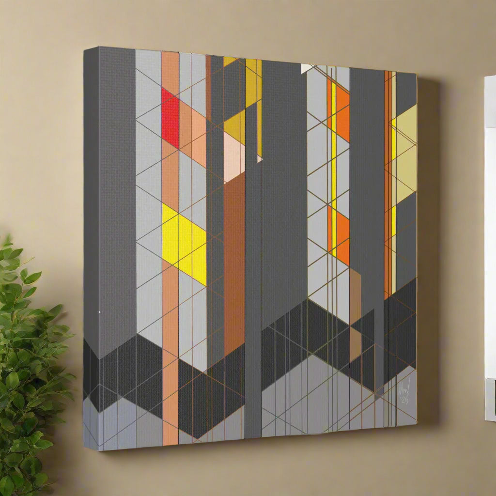 Chequered complexity (A). Classic canvas (Free shipping in Australia)