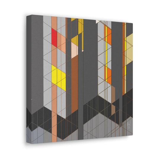 Chequered complexity (A). Classic canvas (Free shipping in Australia)
