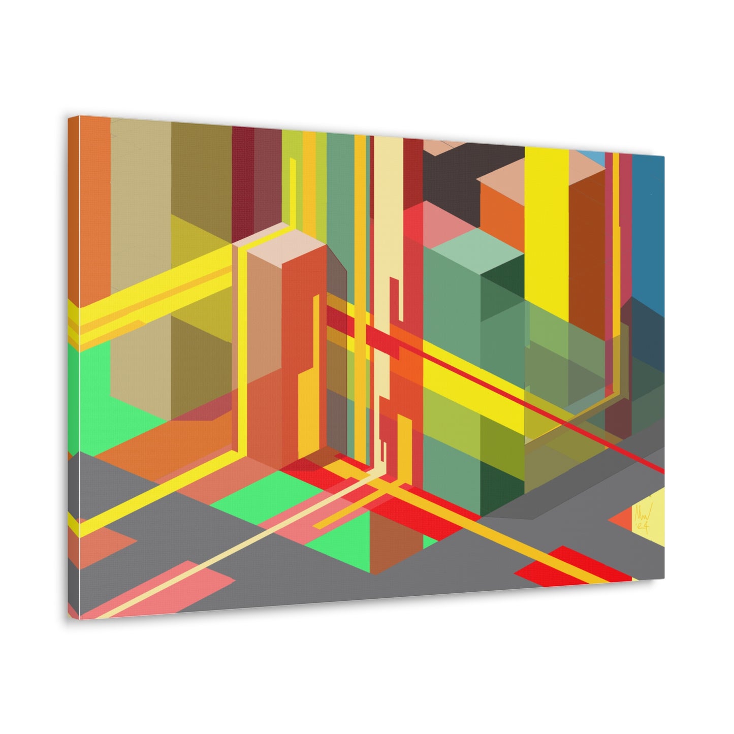 Urban complexity (A)- sunrise- Classic canvas (Free shipping in Australia)