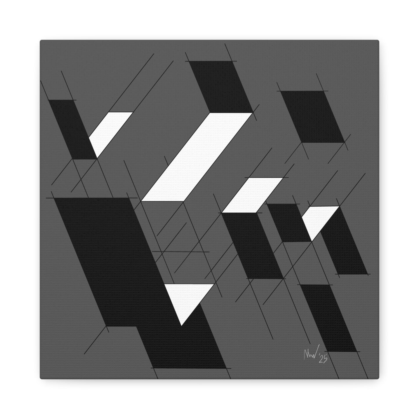 Minimalist floating planes (A)- Classic canvas (Free shipping in Australia)