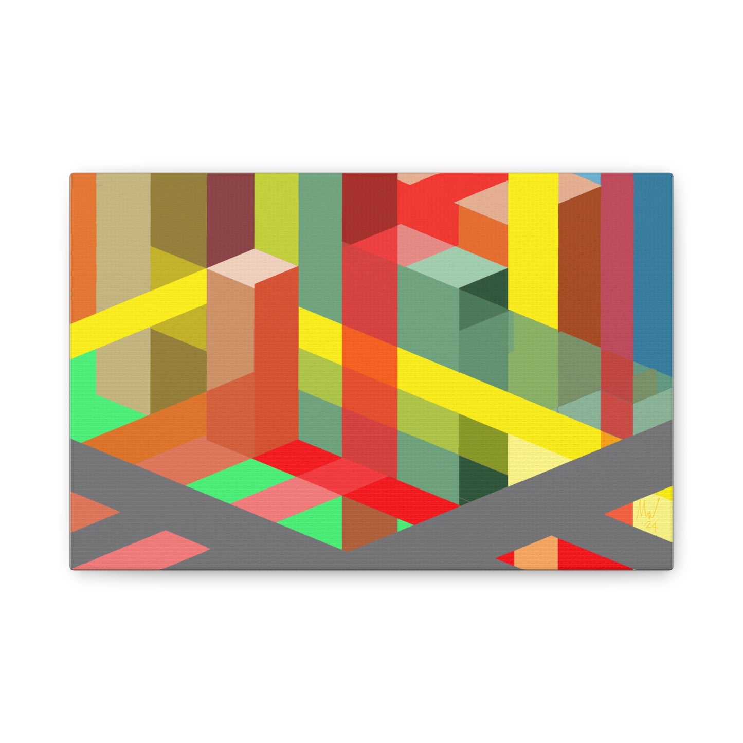Urban complexity- vibrance (A)- Classic canvas (Free shipping in Australia)