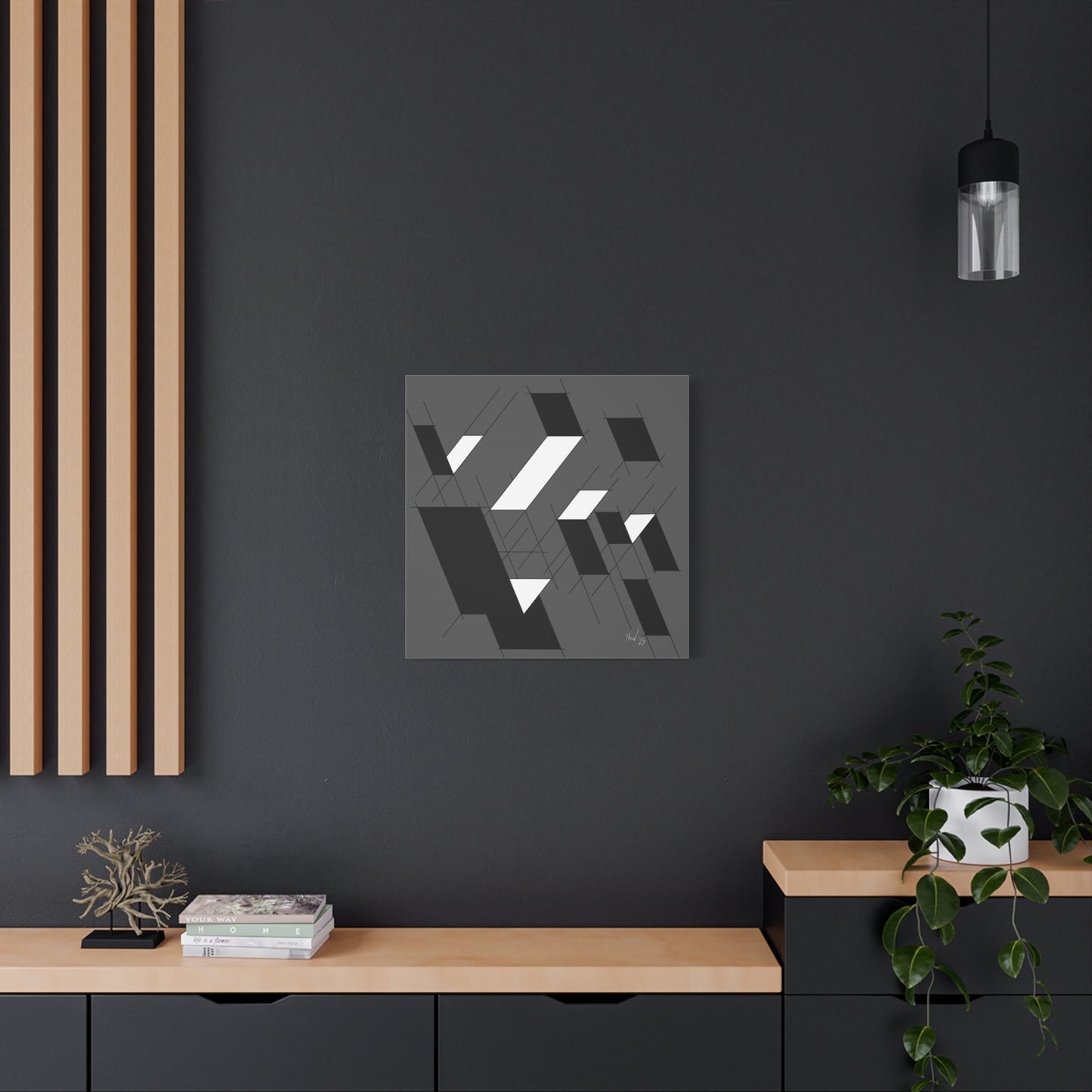 Minimalist floating planes (A)- Classic canvas (Free shipping in Australia)