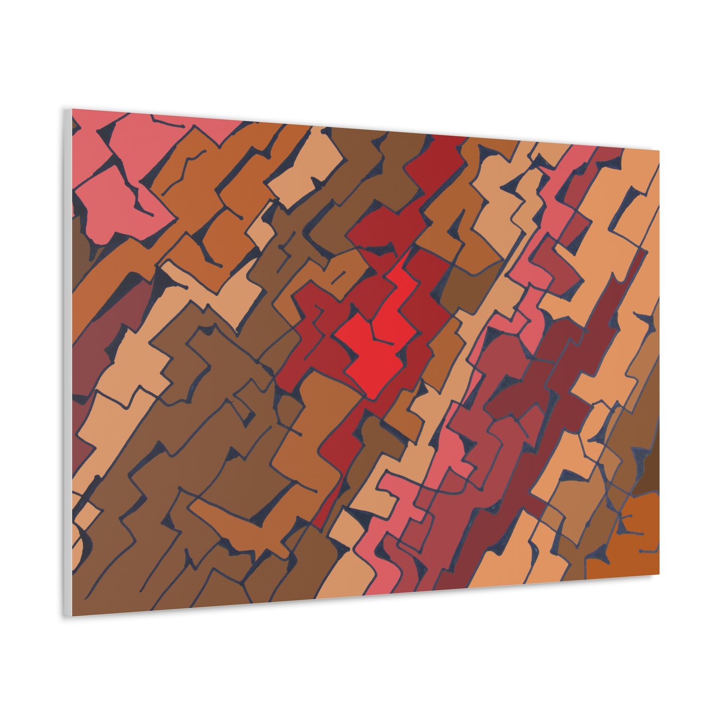 Canvas Wraps- Brown fissures (FM)