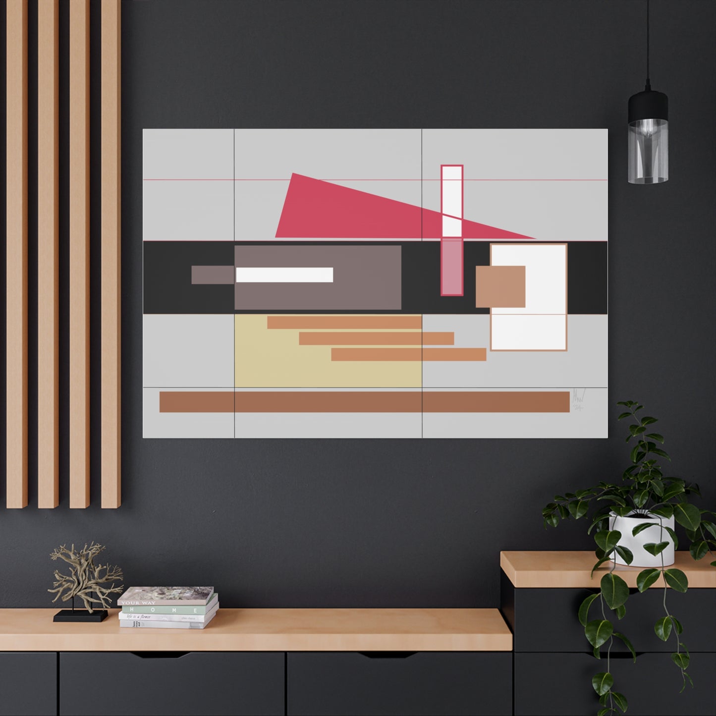 Horizontal poise (A)- Classic canvas (Free shipping in Australia)