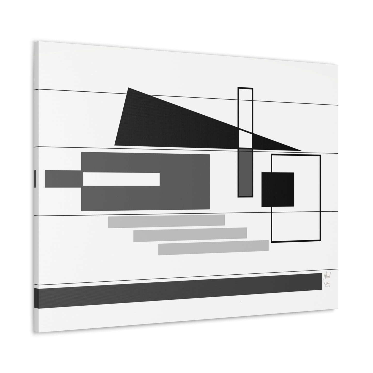 Black and white poise (A)- Classic canvas (Free shipping in Australia)