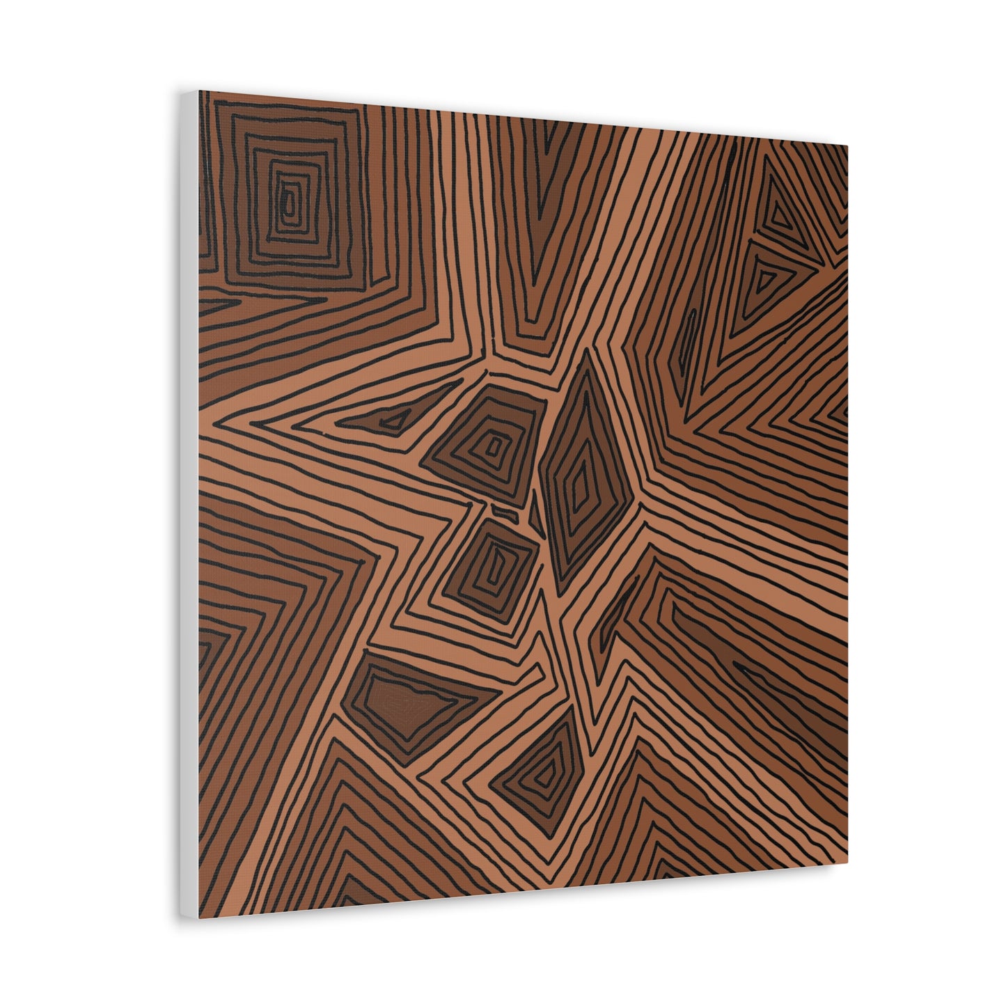 Canvas- Brown toned lines (FM)