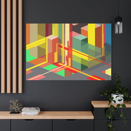 Urban complexity (A)- sunrise- Classic canvas (Free shipping in Australia)