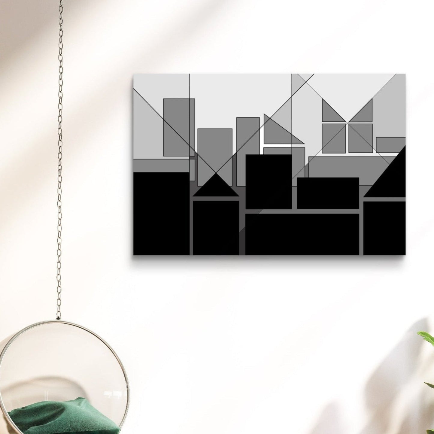 Geometric high-rise canvas set 