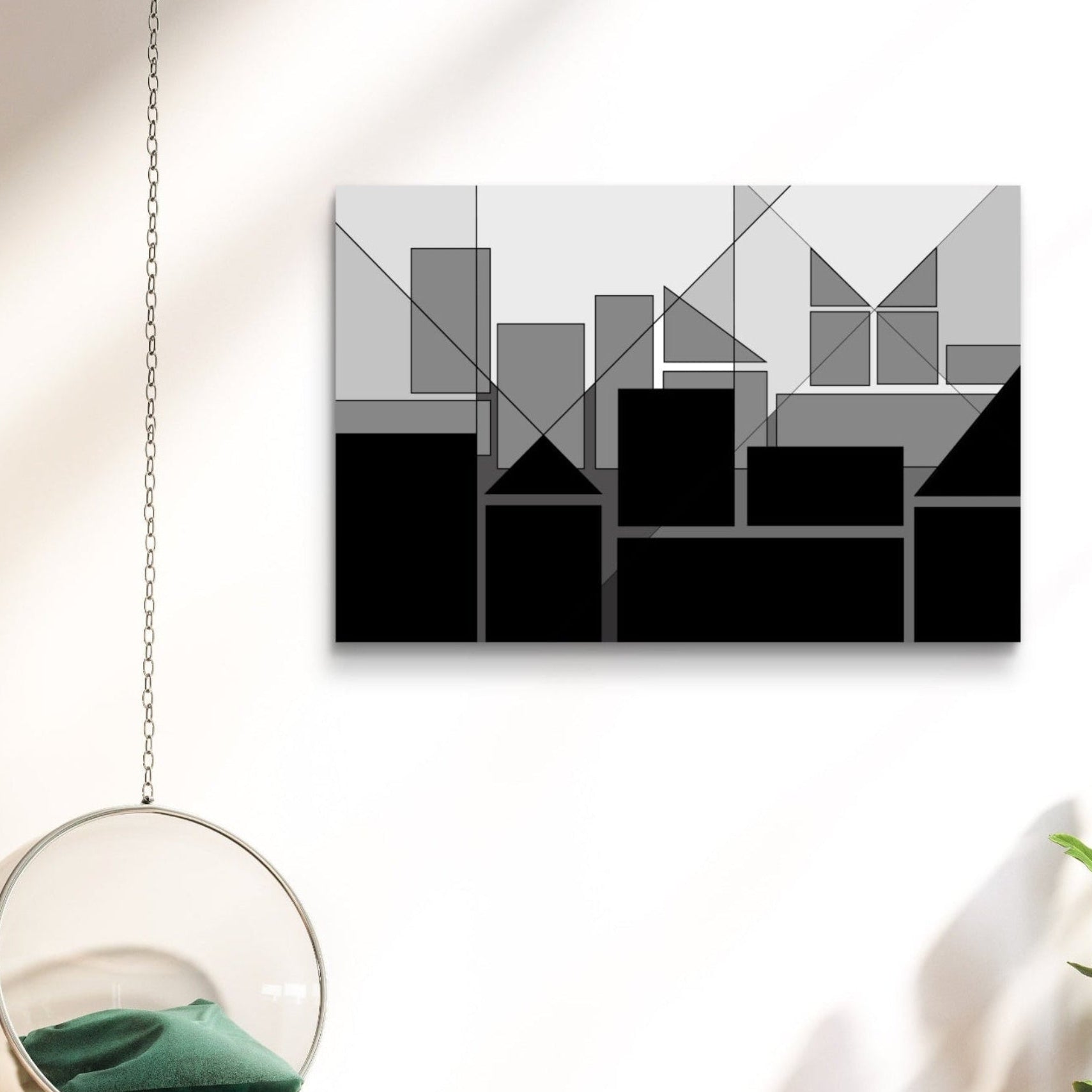Geometric high-rise canvas set 