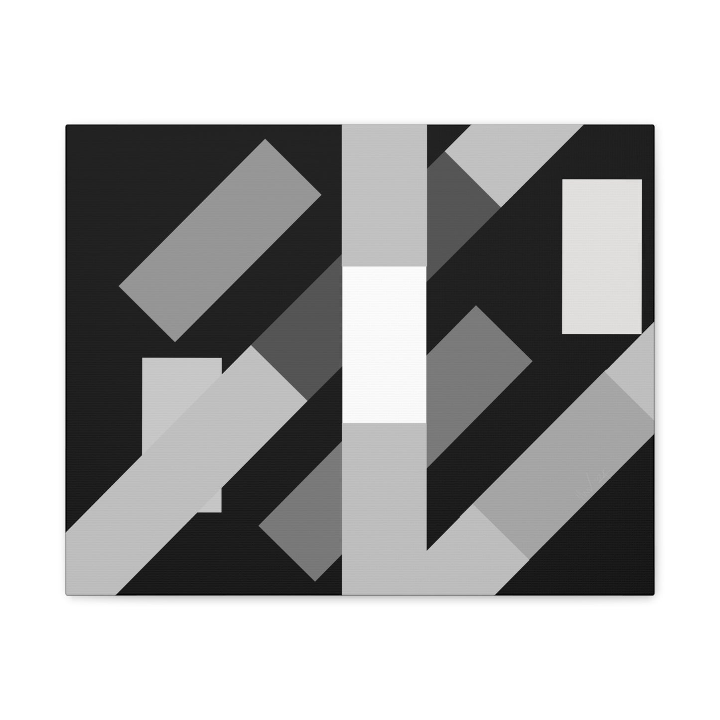 abstract geometric flyover canvas artwork