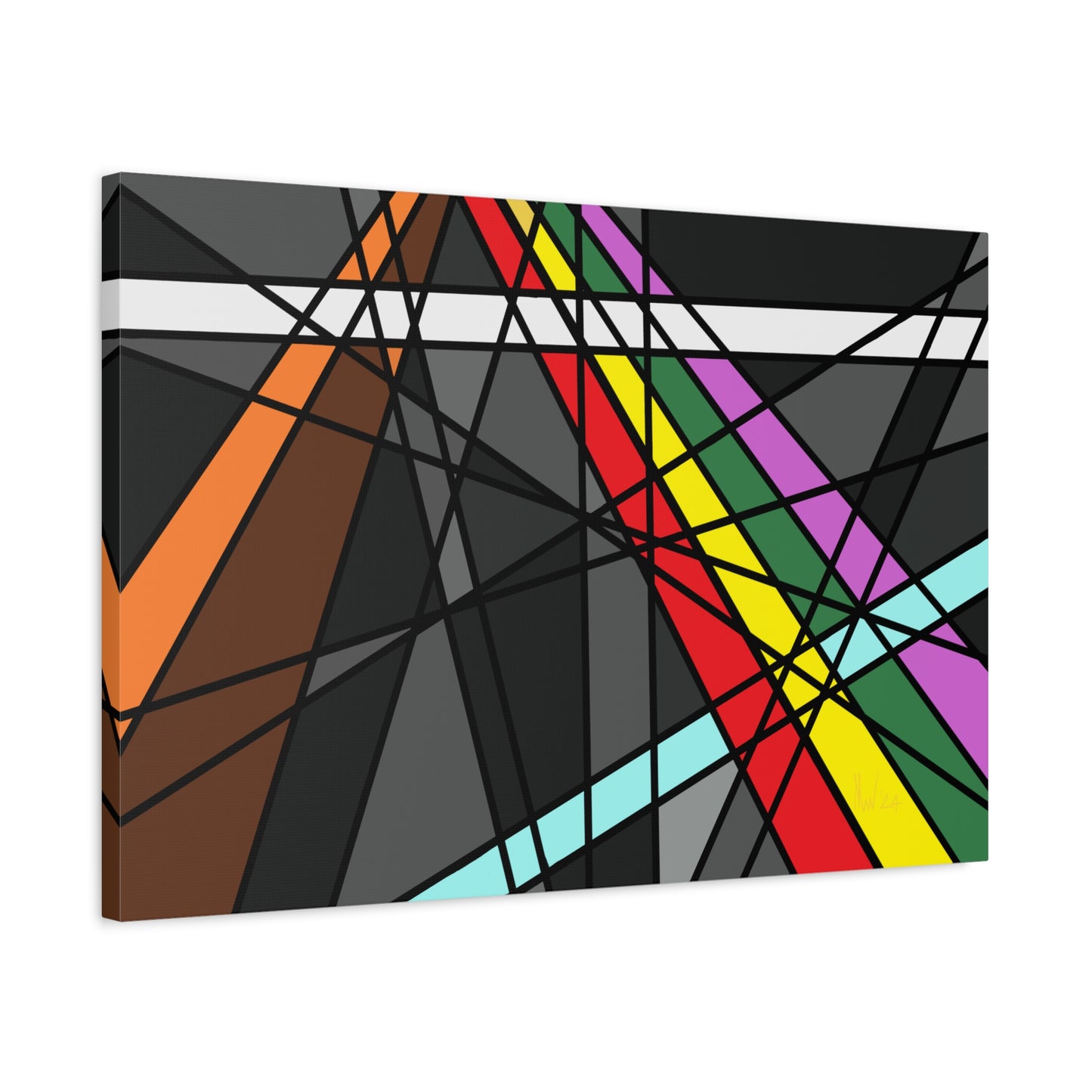 Geometric Paths (group of 3)- free shipping in US and Europe